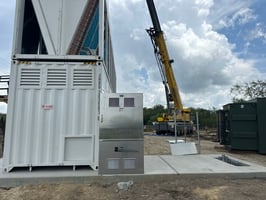 Electrical switchgear and transformer installation at a ground-up industrial site in Victoria, TX