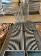 Parallel EMT conduit runs installed in a commercial building