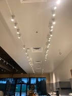 Commercial track and accent lighting installed by Adrian Electric