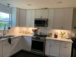 Kitchen with recessed and under-cabinet lighting installed by Adrian Electric