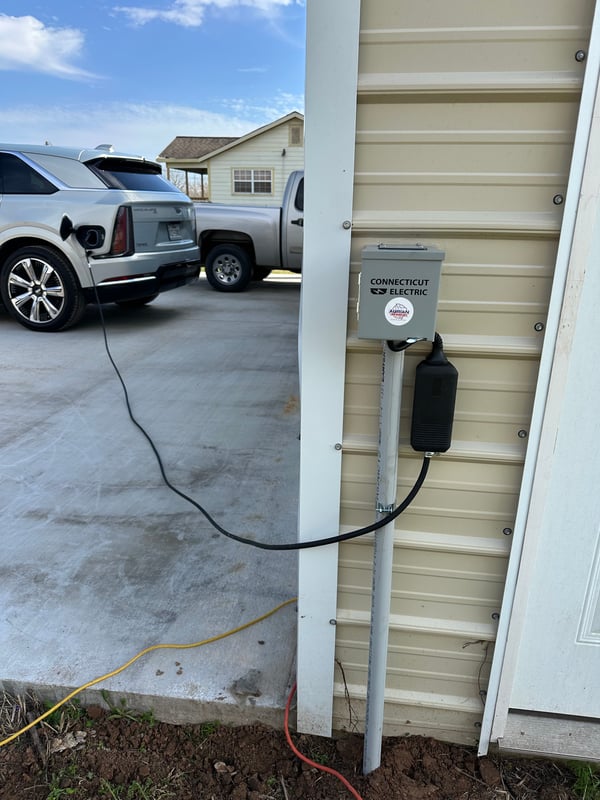 Home EV charger installed by Adrian Electric